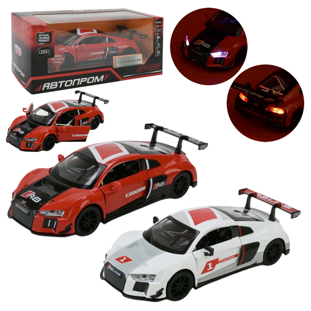 Машинка Автопром 1:32 AUDI R8 LMS 68370