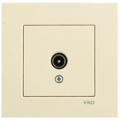 Розетка Viko Karre 90960110 кінцева кремова