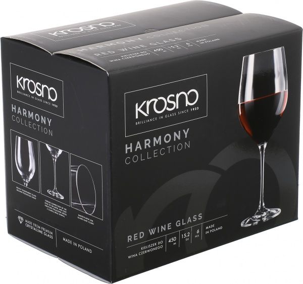 Набор бокалов для вина Harmony 450 мл 6 шт. Krosno