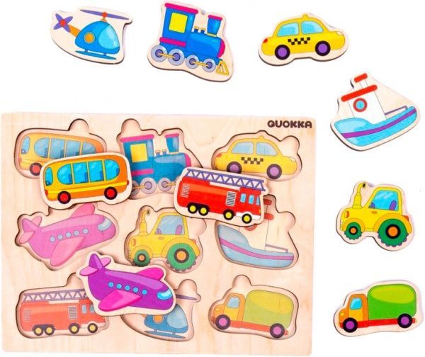 Пазл-вкладыш Quokka Транспорт (4820217310084)