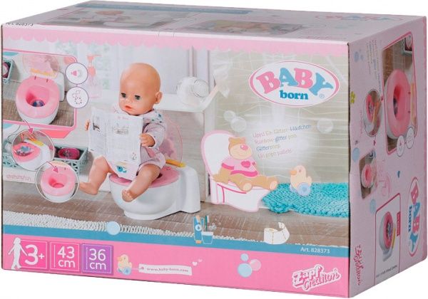 Набір Zapf Інтерактивний унітазик для ляльки Baby Born зі звуком 828373