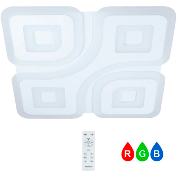 Люстра светодиодная Светкомплект ACRYLIC 08S RGB WH RC с пультом ДУ 110 Вт белый 