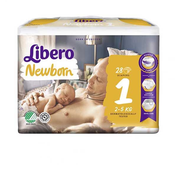 Підгузки Libero New Born 1 2-5 кг 28 шт.