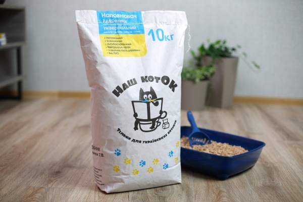 Наповнювач деревний Наш коток 10 кг 