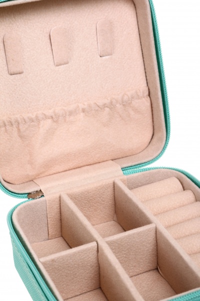 Шкатулка для украшений бирюза 10х10х5 см Minni Miu