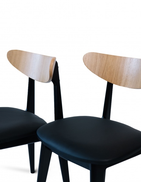 Стілець PAVLYK Марсель чорний / бук