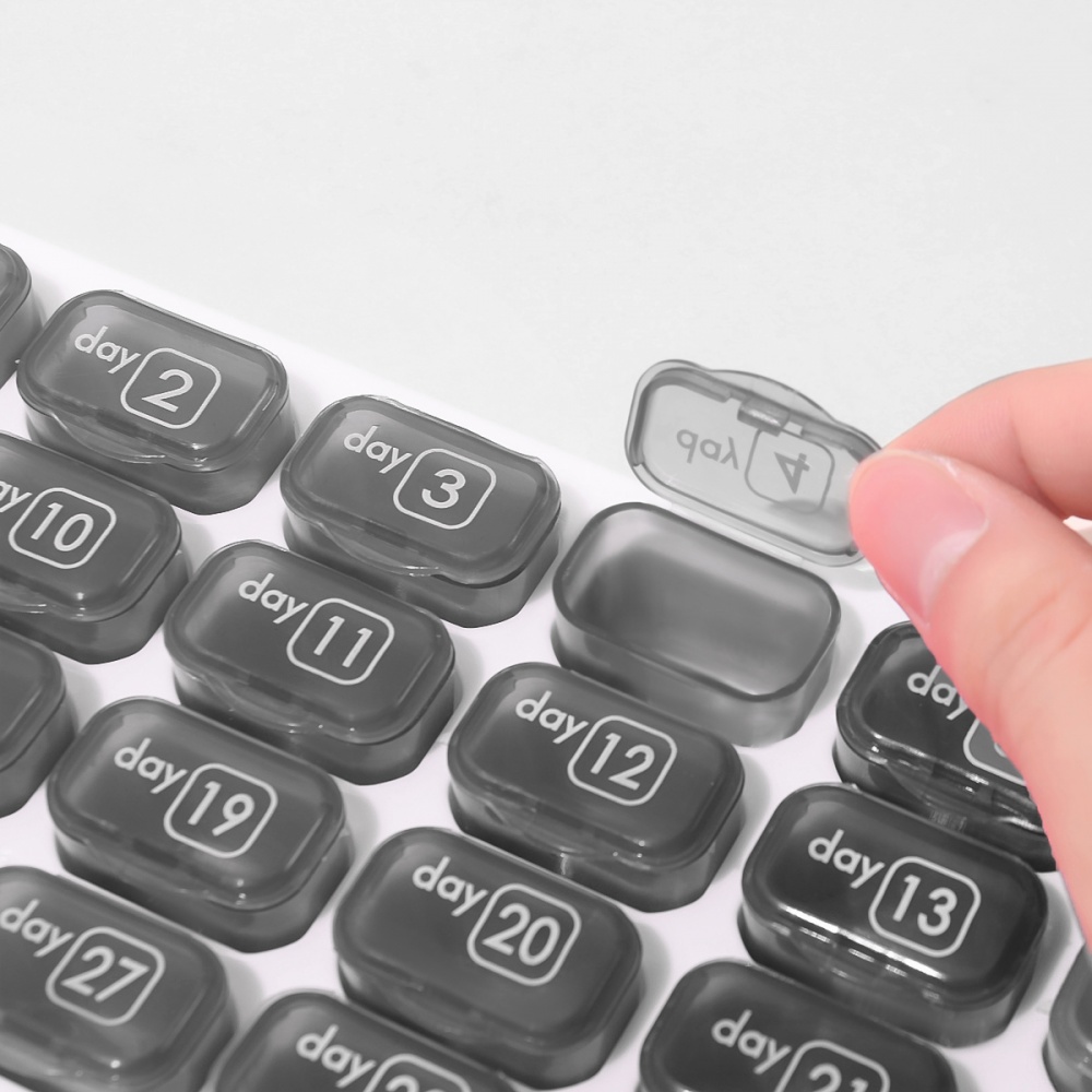 Таблетница MVM PC-24 WHITE/GRAY