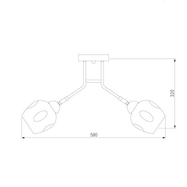 Люстра стельова Strotskis Marci 5x40 Вт E27 хром 30164/5