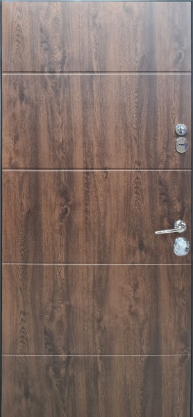 Двері вхідні Булат House-3 дуб бронзовий 2050x850 мм праві