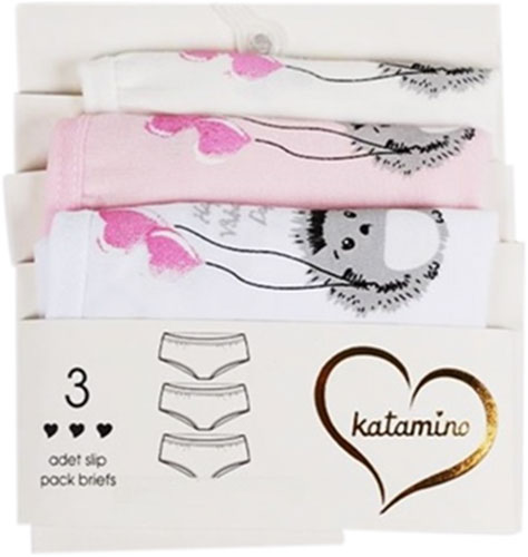 Набір трусів для дівчинки K128072 3 шт. р.110-116 різнокольоровий 