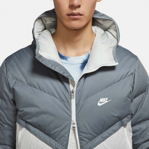 Куртка Nike M NSW SF WINDRUNNER HD JKT DD6795-077 р.XL светло-серый