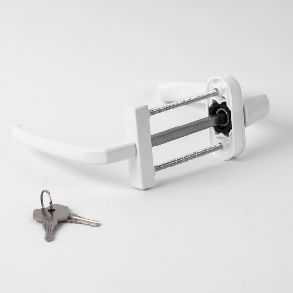 Ручка двухсторонняя с ключом ASTEX Antey біла Ral 9016 BHS 2/38 