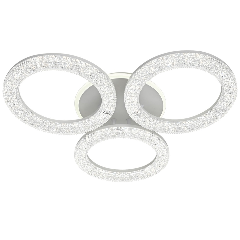 Люстра светодиодная Victoria Lighting с пультом 73 Вт белый Rosa/PL3 white