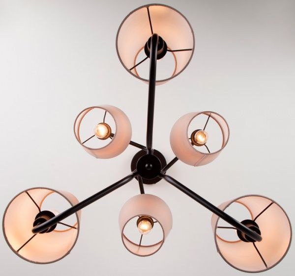 Люстра подвесная Strotskis Loretta 6x40 Вт E14 черный 70060/6 