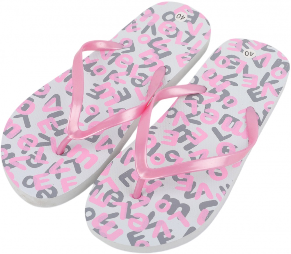 Шльопанці Luna пляжні жіночі Love р.40 рожевий