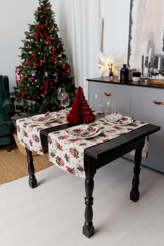 Раннер STRIPE BALLS 40x136 см Прованс