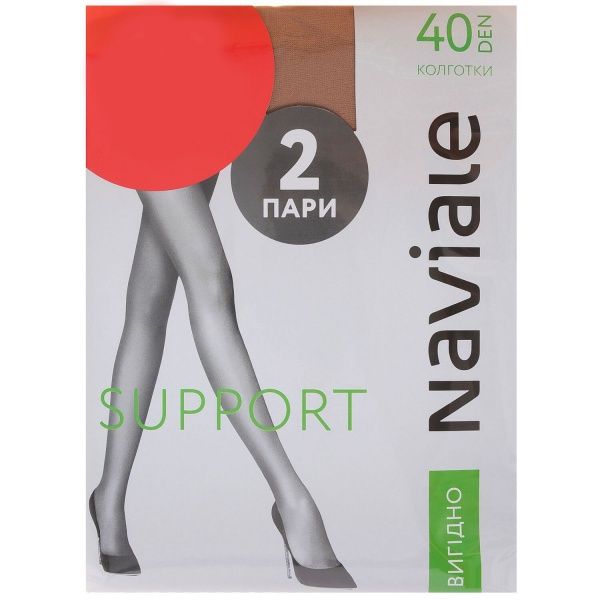 Колготки женские Naviale 1003 SUPPORT 40 р. 1/2 40 den бежевый 2 пар 