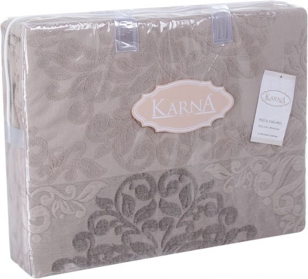 Простынь махровое Ottoman 160x220 см кофейный Karna 