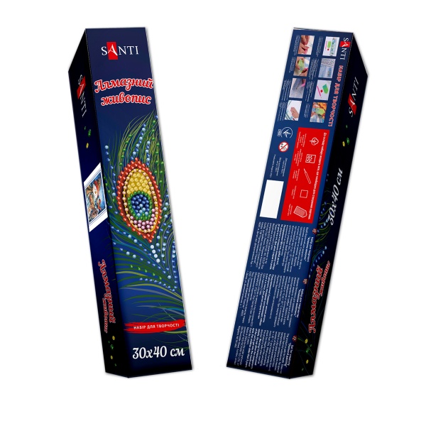 Картина стразами Зимові посиденьки 30x40 см 954132 Santi 