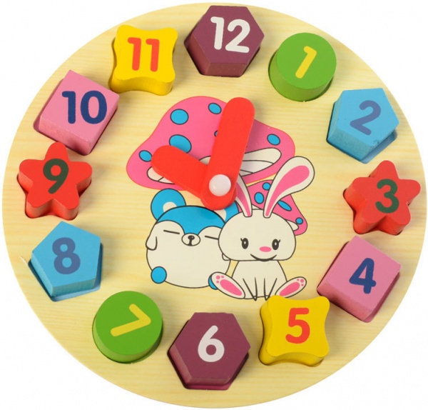 Игра деревянная TREE TOYS Часы MD 0719