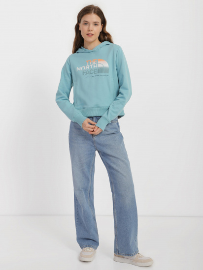 Джемпер THE NORTH FACE W D2 GRAPHIC CROP HOODIE NF0A83FGLV21 р. XL блакитний