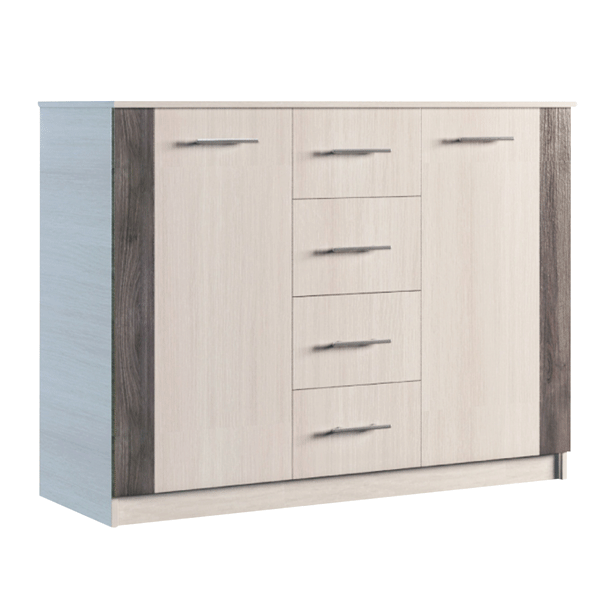 Комод Фенікс Венеція 1210х440х900 мм дуб молочний/дуб шамоні