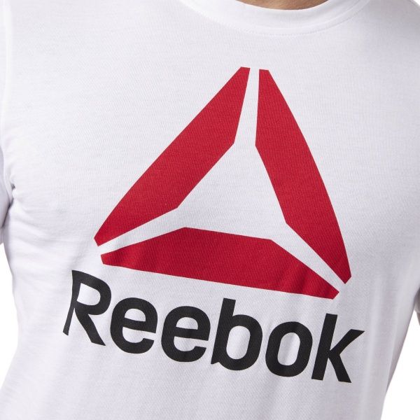 Футболка Reebok QQR- Reebok Stacked CW5367 S білий