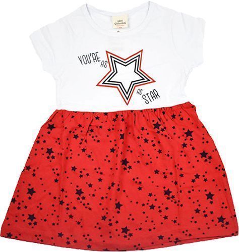 Платье Mini Citlenbir 9181 со звездой р.86 красный 