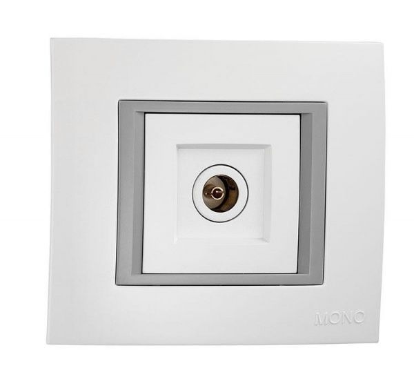 Розетка TV оконечная Mono Monte белый 105-010104-128
