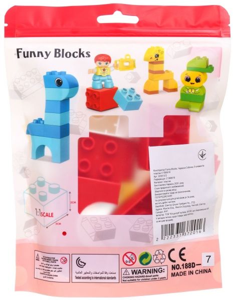 Конструктор Shantou Funny Blocks Червона Собачка C1366618