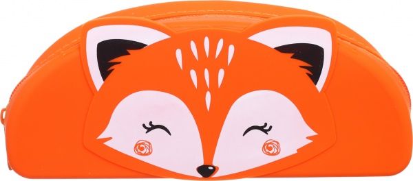 Пенал шкільний Лисиця 19х8х4 см помаранчевий