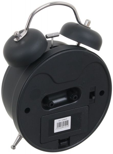 Будильник Flash 16.8х6.3 см чорний