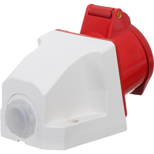 Розетка силовая стационарная с заземлением UP! (Underprice) 3p+N+PE (115) 380В 16А IP44 серый