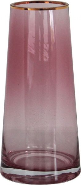 Ваза скляна лілова Crystal Margaret 21 см YIWU
