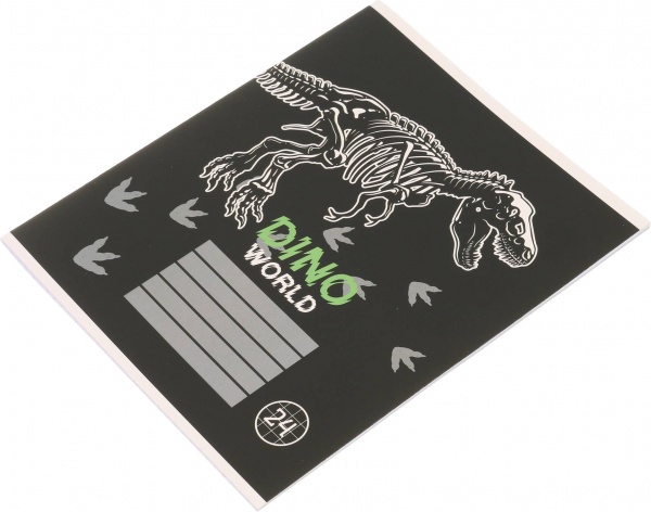 Тетрадь школьная Dino скоба 24 листов в клетку Мечты сбываются