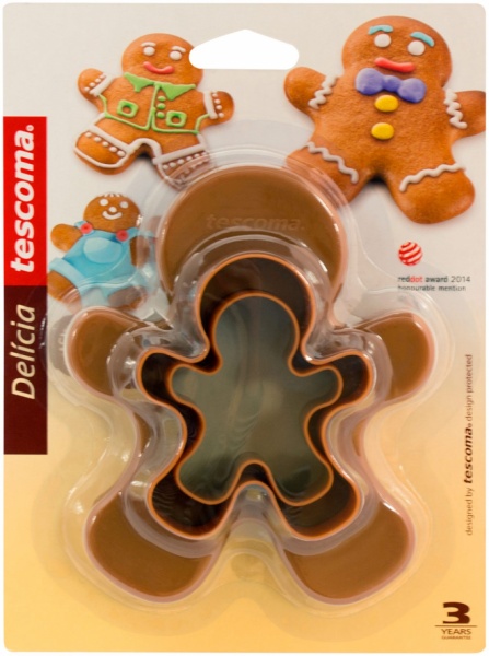 Формочки двосторонні Delicia Чоловічки 4 шт. 630867 Tescoma