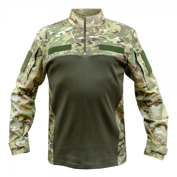 Рубашка Expert ® тактическая Убакс, трикотаж кашкорсе/твил р.M multicam