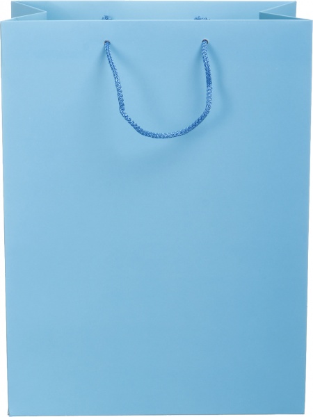 Пакет подарунковий блакитний 400x300x170 мм