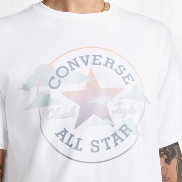 Футболка Converse CLASSIC FIT SEASONAL CHUCK PATCH TEE 10024575-102 р.M білий