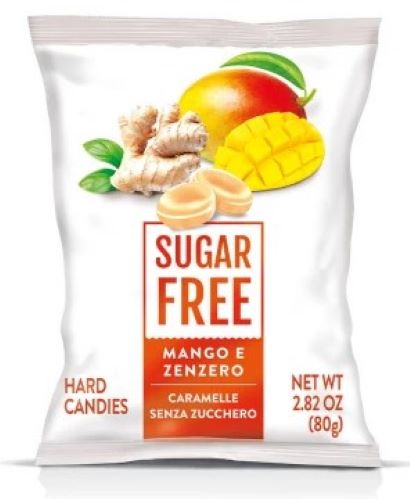 Конфеты SERRA Манго и Имбирь без сахара 80 г 