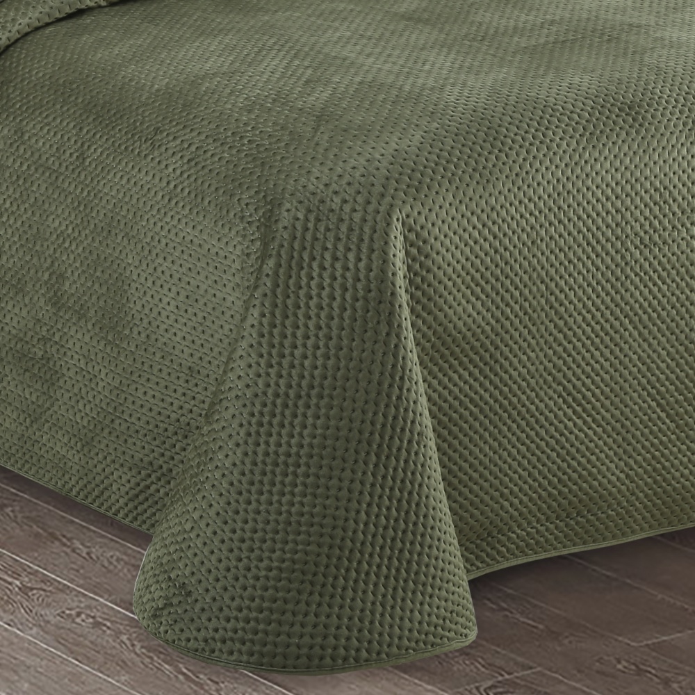 Покрывало декоративное 3D Velvet 220x160 см La Nuit зеленый