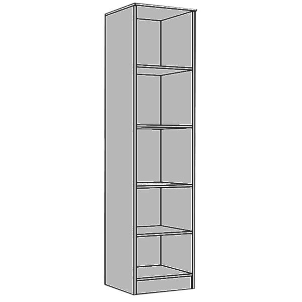 Пенал Феникс Маттео 1Д/1Ш 210x40x40 см Дуб молочный