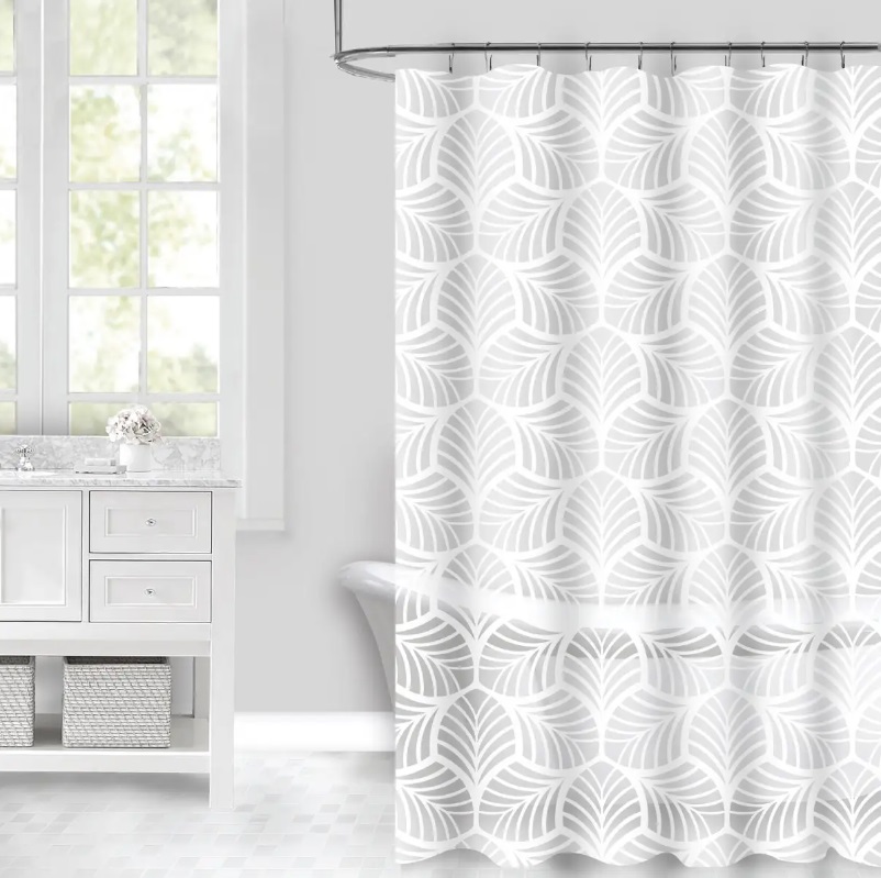 Шторка для ванны Werk WK-10004 Витраж PEVA 180x180 (с кольцами)