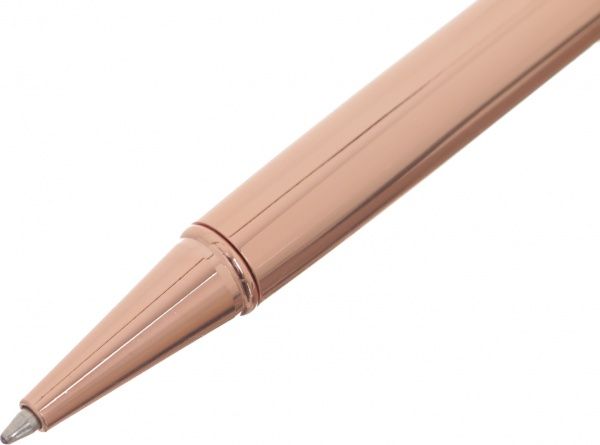 Ручка кулькова подарункова з глітером рожева 