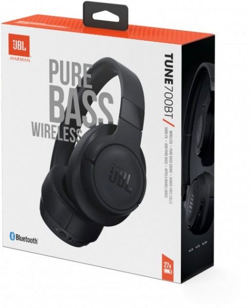 Наушники JBL® T700 BT black (JBLT700BTBLK) 