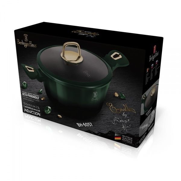 Каструля з кришкою Emerald Collection 2,2 л BH 6057 Berlinger