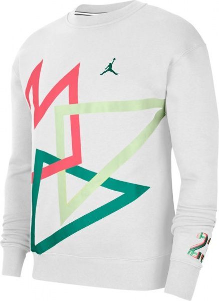 Джемпер Nike M J SPRT DNA HBR FLC CREW CK9569-100 р. XL білий