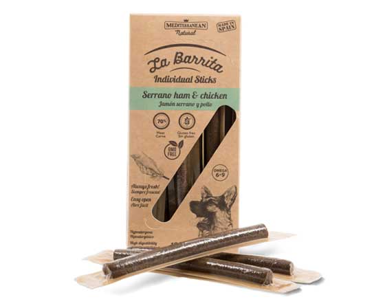 Лакомство Mediterranean La Barrita Flavour курица и хамон 150 г