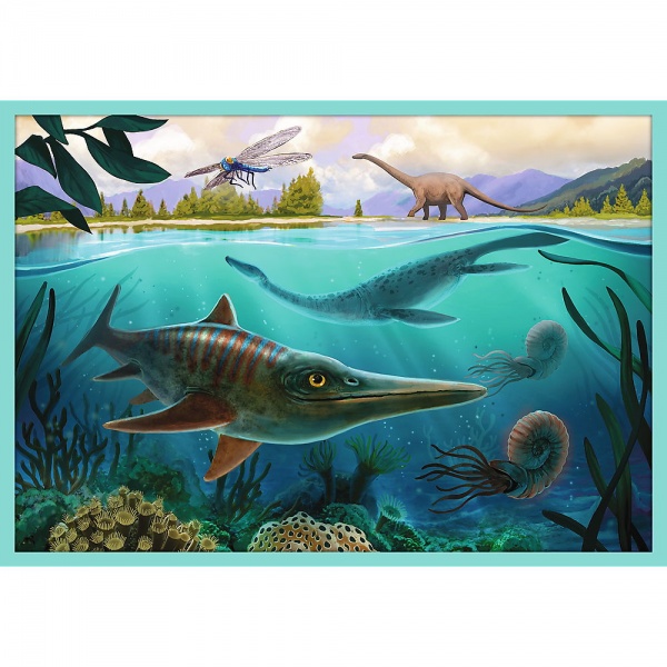 Пазл Trefl Встречайте динозавров 10 в 1 90390