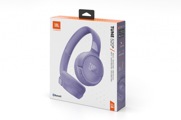 Навушники бездротові JBL® Tune 520BT purple (JBLT520BTPUREU) 